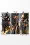Wallity Cuadro Decorativo de MDF Multicolor (3 Piezas)